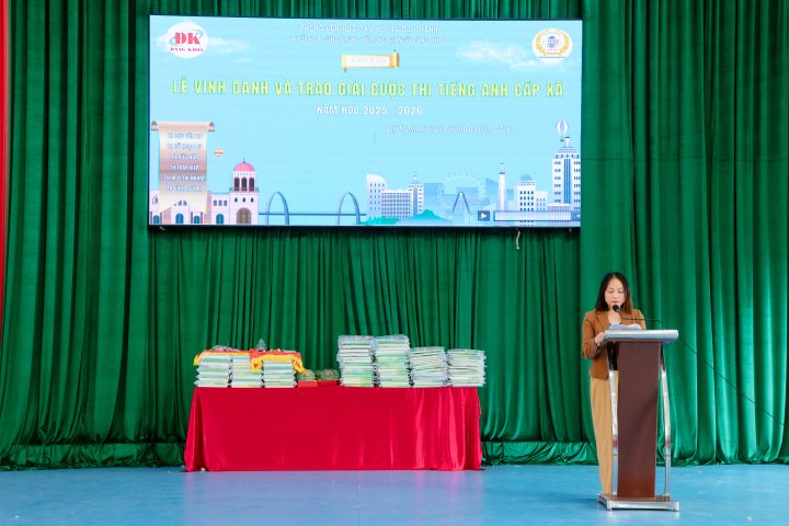 Hình ảnh: Lãnh đạo Phòng Văn hóa – Xã hội xã Đại Thanh phát biểu khai mạc.